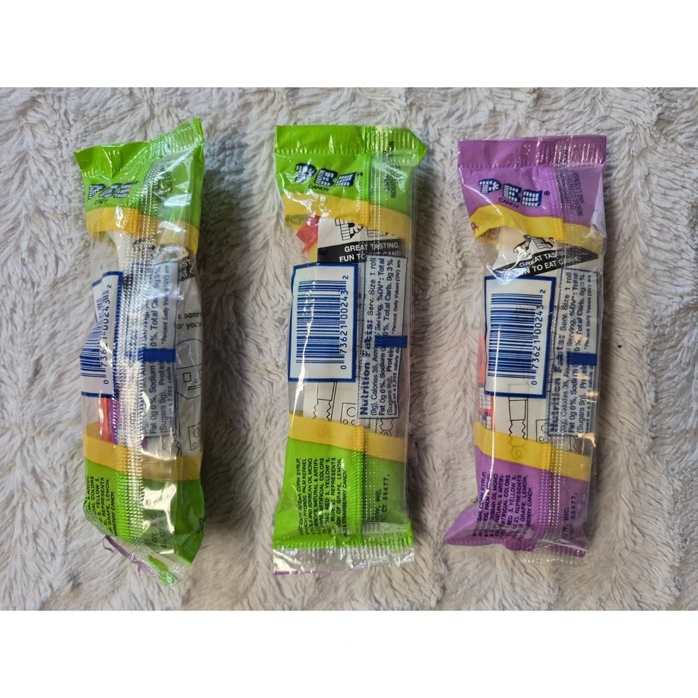 Vintage Lot 3 90s Easter PEZ Dispenser Bunny Rabbit, Lamb, Yellow Chick
